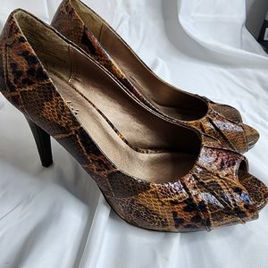 Candies Brown Heels Size 9